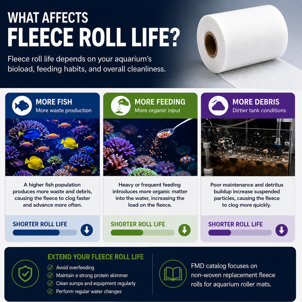 fleece roll life