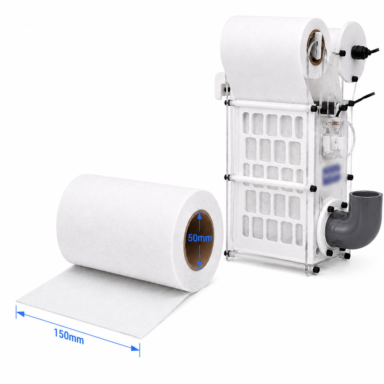 For AquaReady AF-1 - Replacement Fleece Rolls, 5.9 in x 115 ft (150 mm x 35 m), 2-Pack