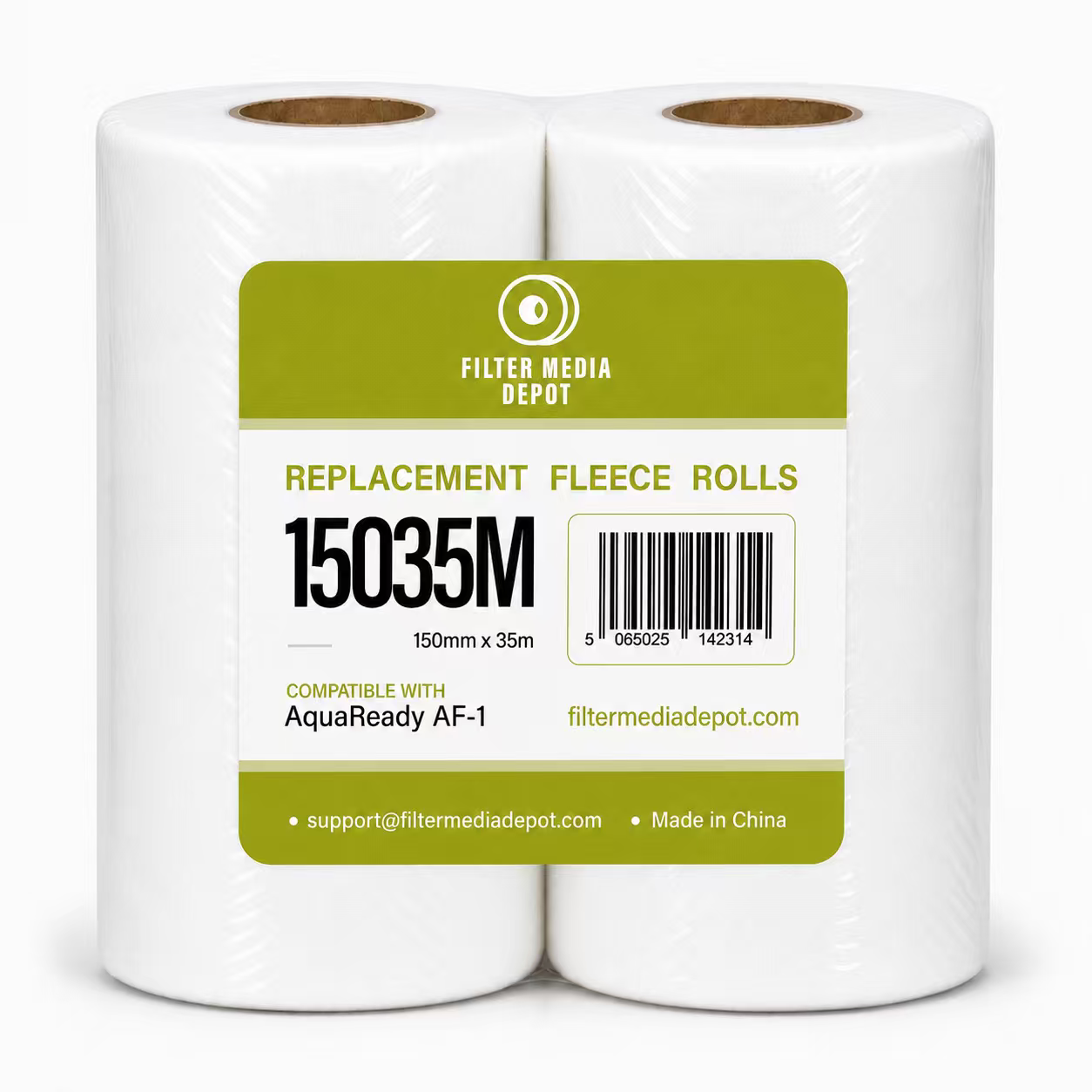 AquaReady AF-1 Replacement Fleece Roll package, 5.9 in x 115 ft (150 mm x 35 m), 2-Pack