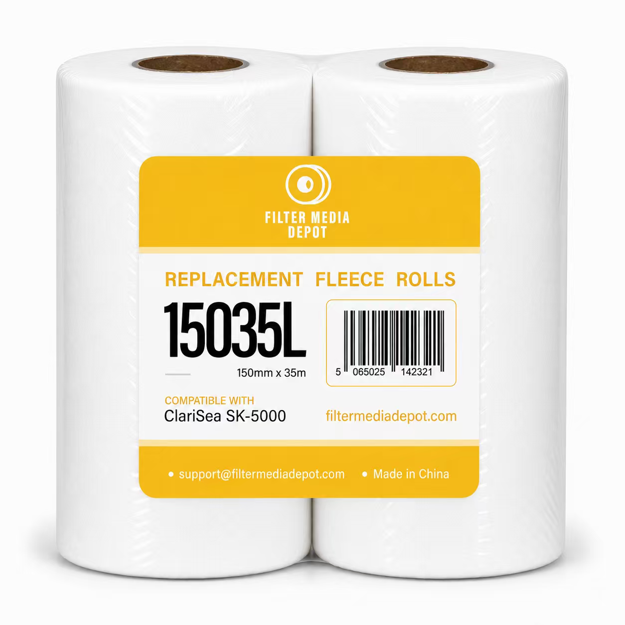 ClariSea SK-5000 Replacement Fleece Roll, 5.9 in x 115 ft (150 mm x 35 m), 2-Pack