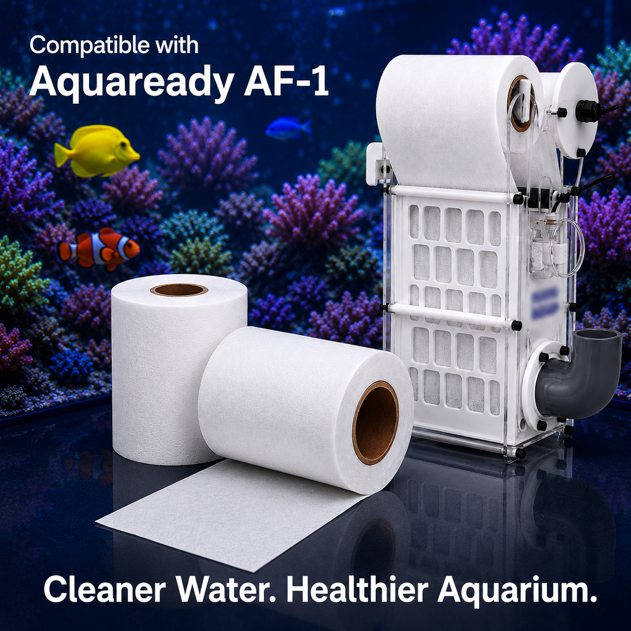 For AquaReady AF-1 - Replacement Fleece Rolls, 5.9 in x 115 ft (150 mm x 35 m), 2-Pack