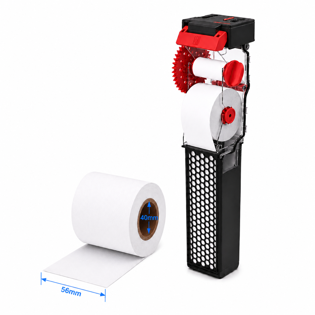 For Red Sea NanoMat - Replacement Fleece Rolls, 2.2 in x 66 ft (56 mm x 20 m), 4 Rolls (2 x 2-Pack)