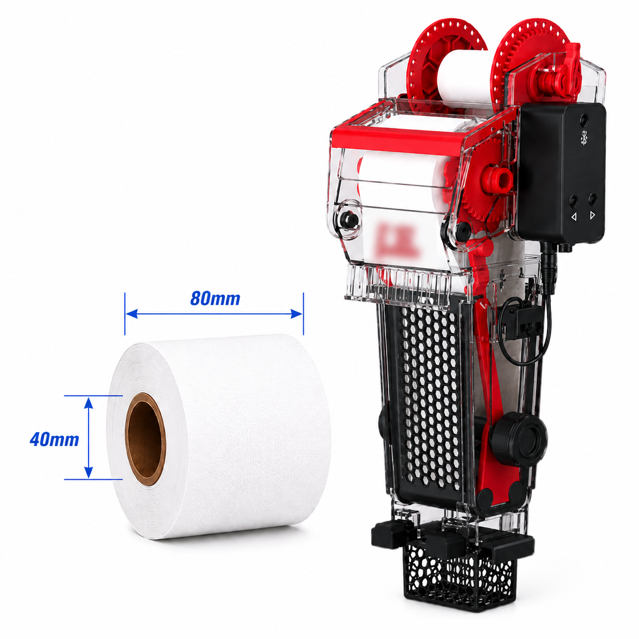 For Red Sea ReefMat 250 - Replacement Fleece Rolls, 3.2 in x 115 ft (80 mm x 35 m), 4 Rolls (2 x 2-Pack)