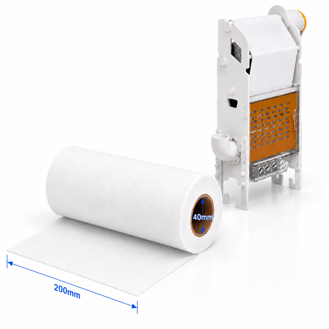 For Reef Factory Smart Roller M - Replacement Fleece Rolls, 7.9 in x 115 ft (200 mm x 35 m), 2-Pack