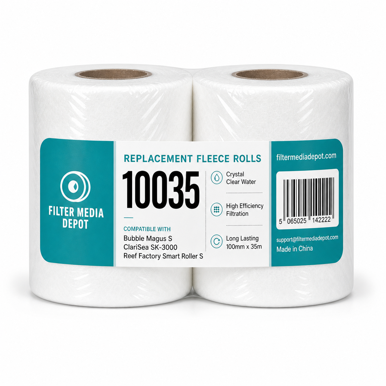 For Bubble Magus S - Replacement Fleece Rolls, 3.9 in x 115 ft (100 mm x 35 m), 2-Pack compatible with Bubble Magus S